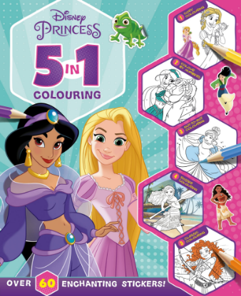 Picture of DISNEY 5IN1 COLORING-PRINCESS