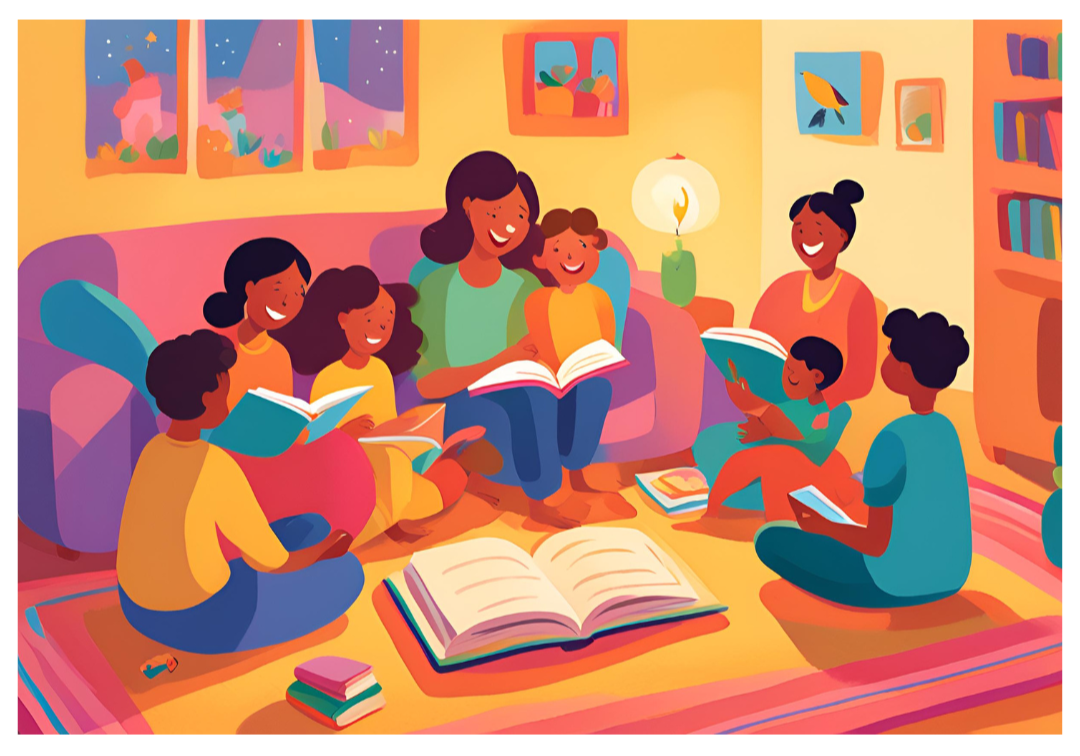 Show blog post for OCTOBER 2024 - WEEK 3 | 6 Tips for Reading with Multiple Children Picture for blog post OCTOBER 2024 - WEEK 3 | 6 Tips for Reading with Multiple Children