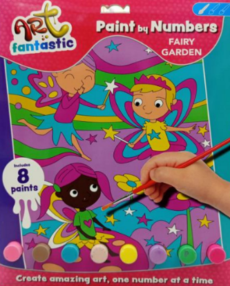 Picture of ART FANTASTIC PAINT BY NUMBERS-FAIRY GARDEN