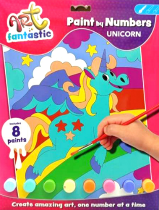 Picture of ART FANTASTIC PAINT BY NUMBERS-UNICORN