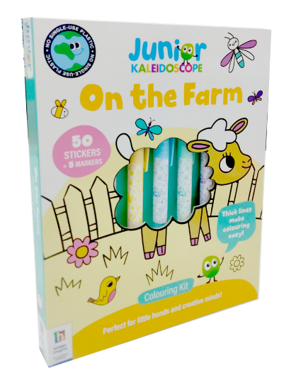 Picture of JUNIOR KALEIDOSCOPE COLORING KIT-ON THE FARM