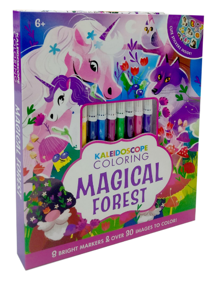 Picture of KALEIDOSCOPE COLORING KIT-MAGICAL FOREST