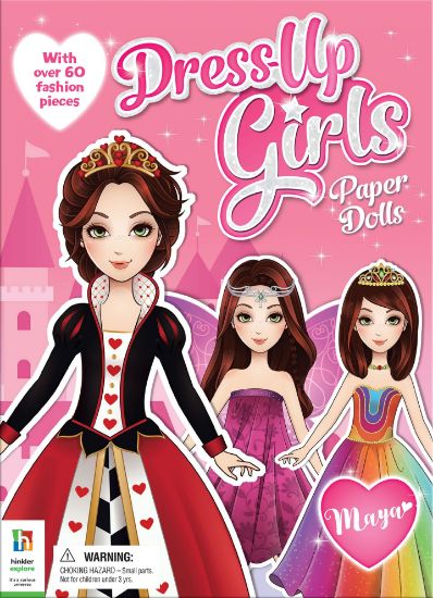 Picture of DRESS-UP GIRLS PAPER DOLLS-MAYA