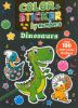 Picture of COLOR & STICKER BY NUMBERS-DINOSAURS