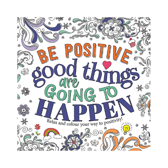 Picture of TREND COLORING BE POSITIVE-GOOD THINGS ARE GOING TO HAPPEN