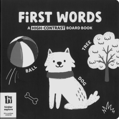 Picture of A HIGH-CONTRAST BOARD BOOK-FIRST WORDS