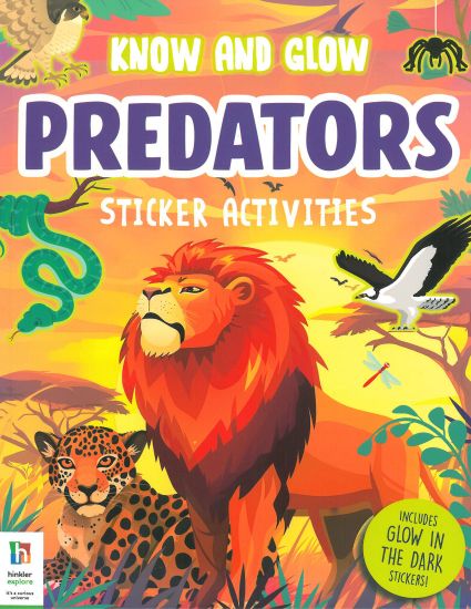 Picture of KNOW AND GLOW STICKER ACTIVITIES GLOW IN THE DARK-PREDATORS